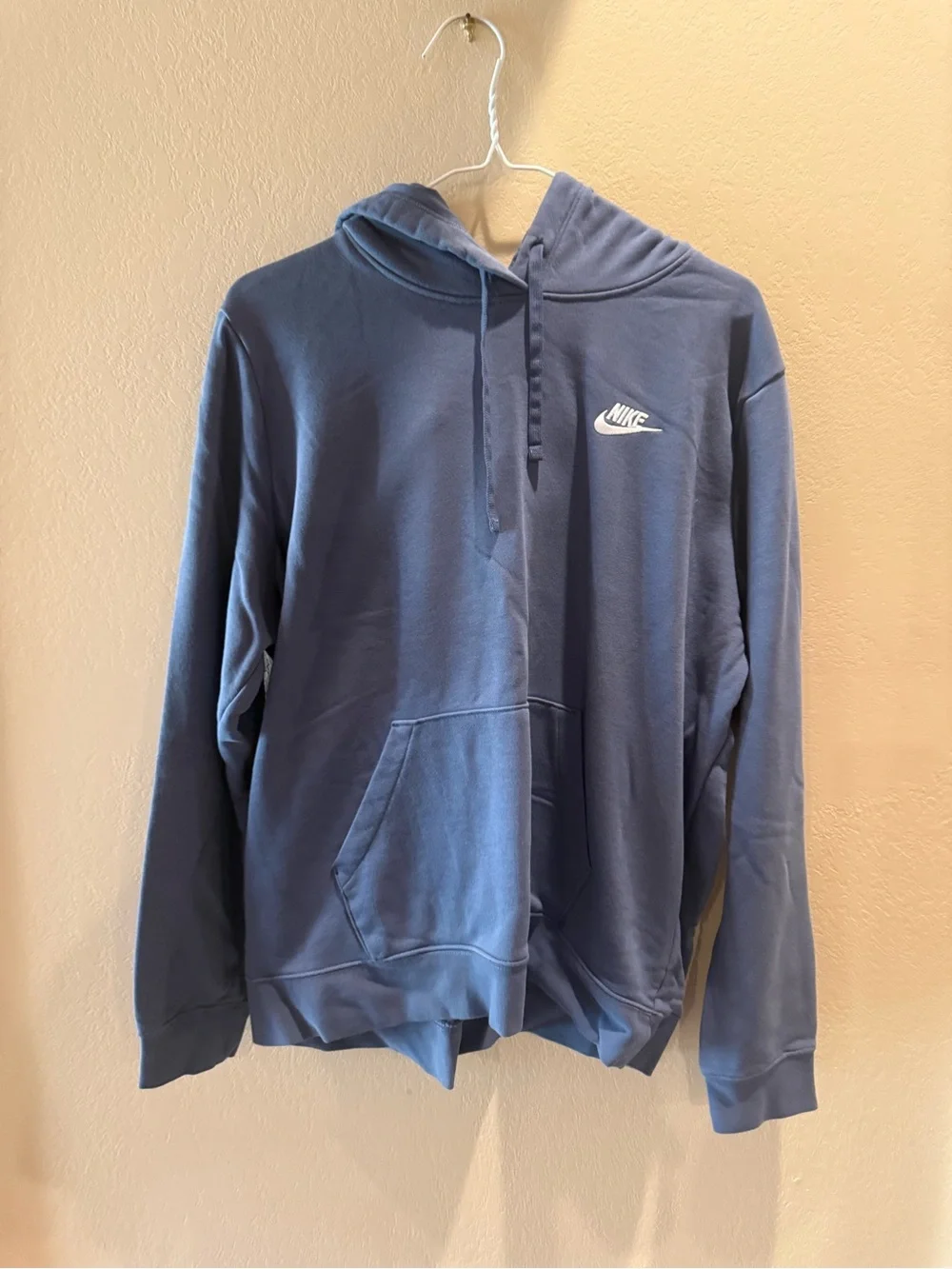 Nike Gray Hoodie with Yellow Nike Tag